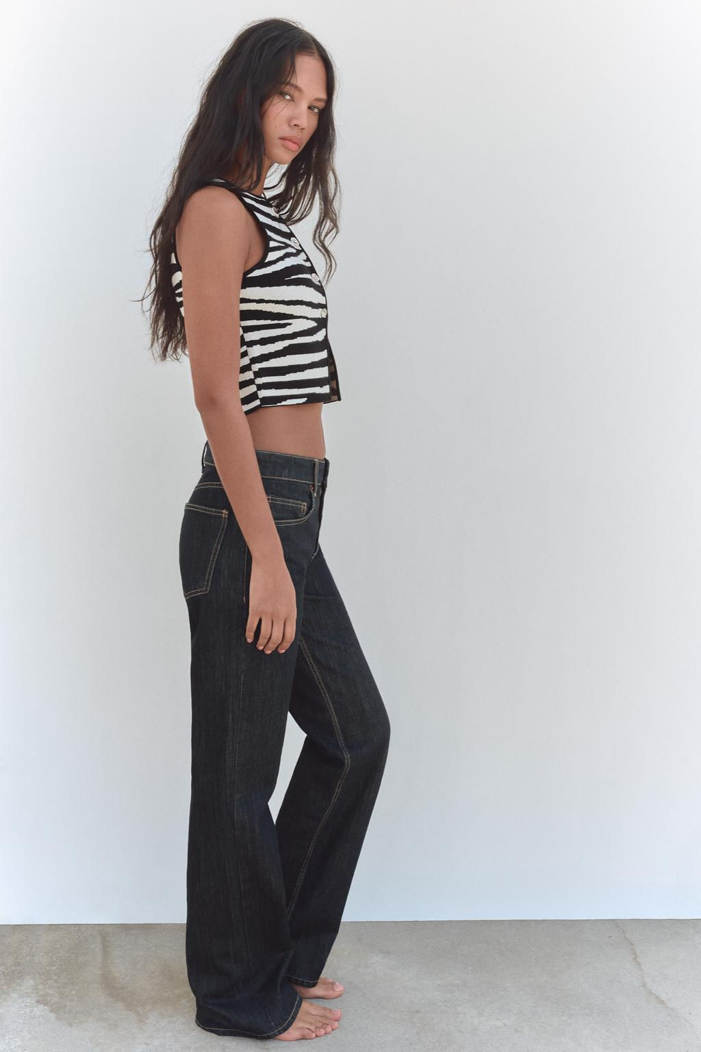 PLAIN KNIT CROP TOP - Zara фото 28