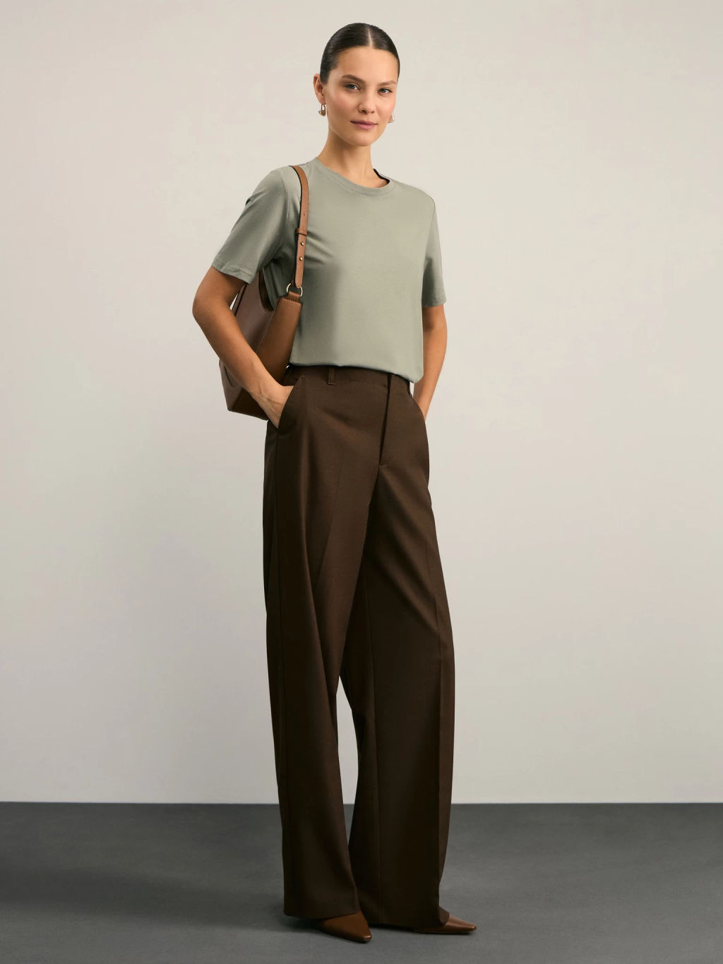 Базовая футболка из хлопка / Zarina  фото 2