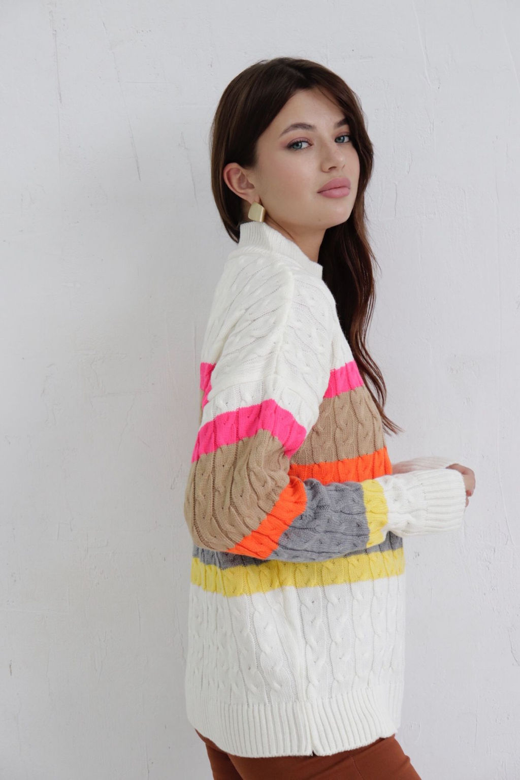 10361 Свитер с цветными полосами - Martichelli фото 7