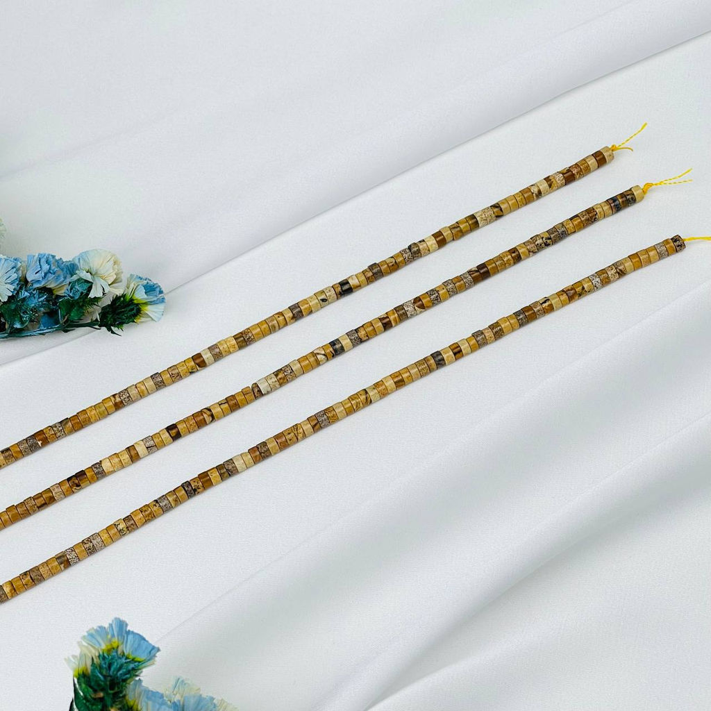 Бусины для украшений из песочной Яшмы 38 см