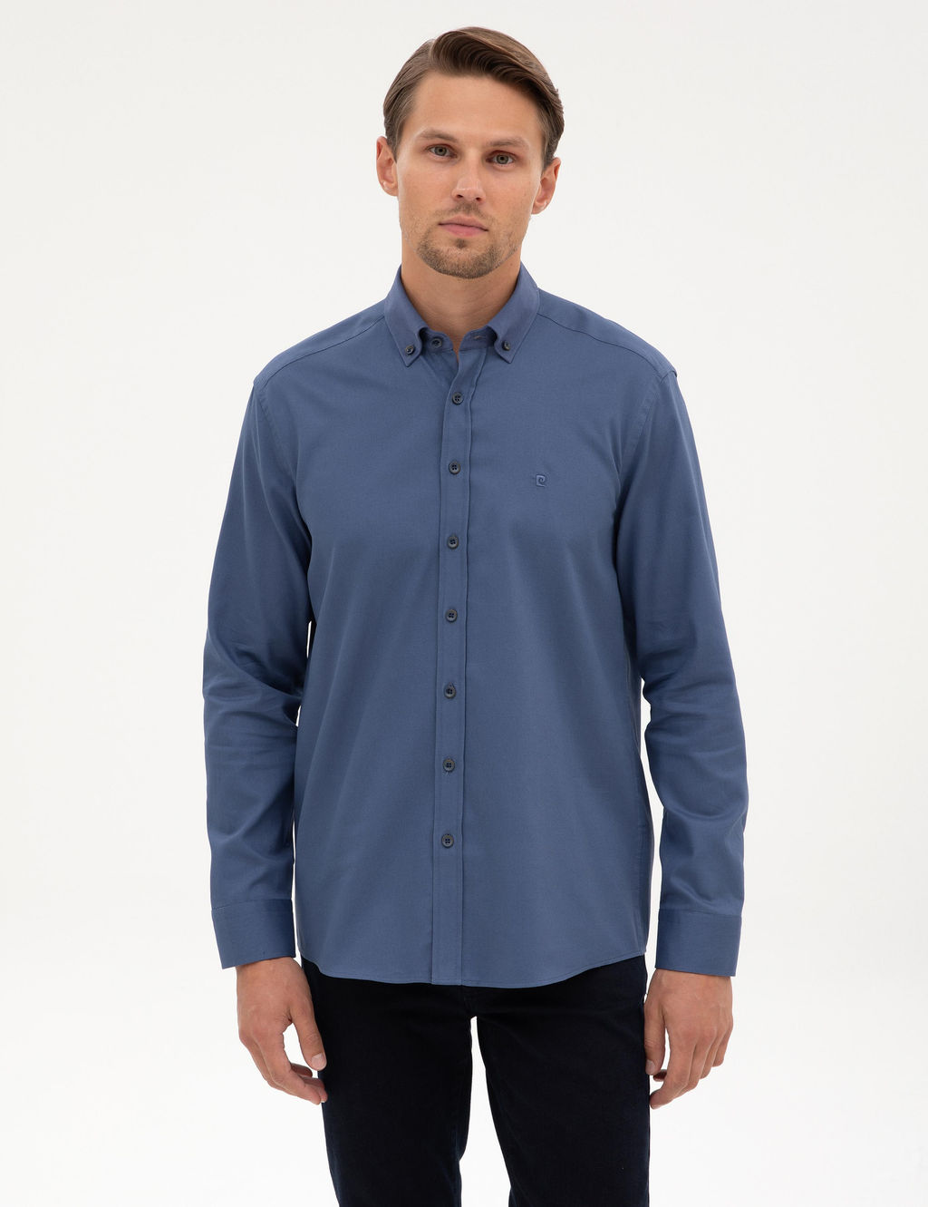 _ndigo Regular Fit Uzun Kollu G_mlek - Pierre cardin фото 3