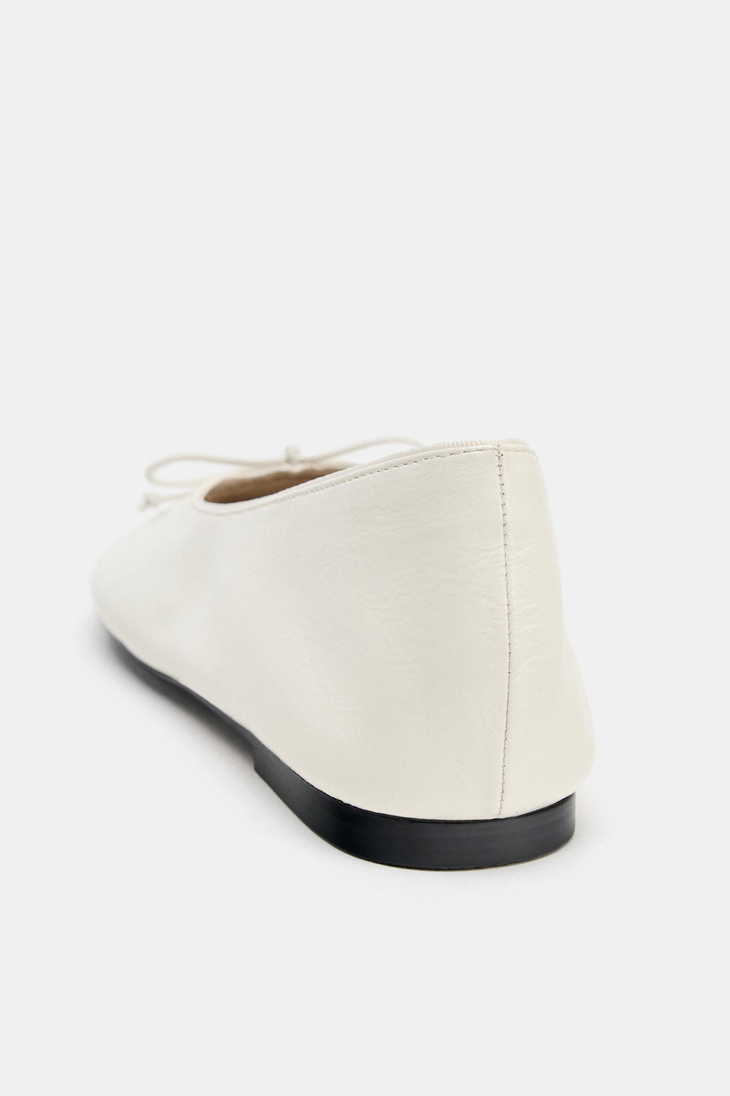 BAILARINA PIEL LAZO LIMITED EDITION / Blanco Crudo - Zara фото 4