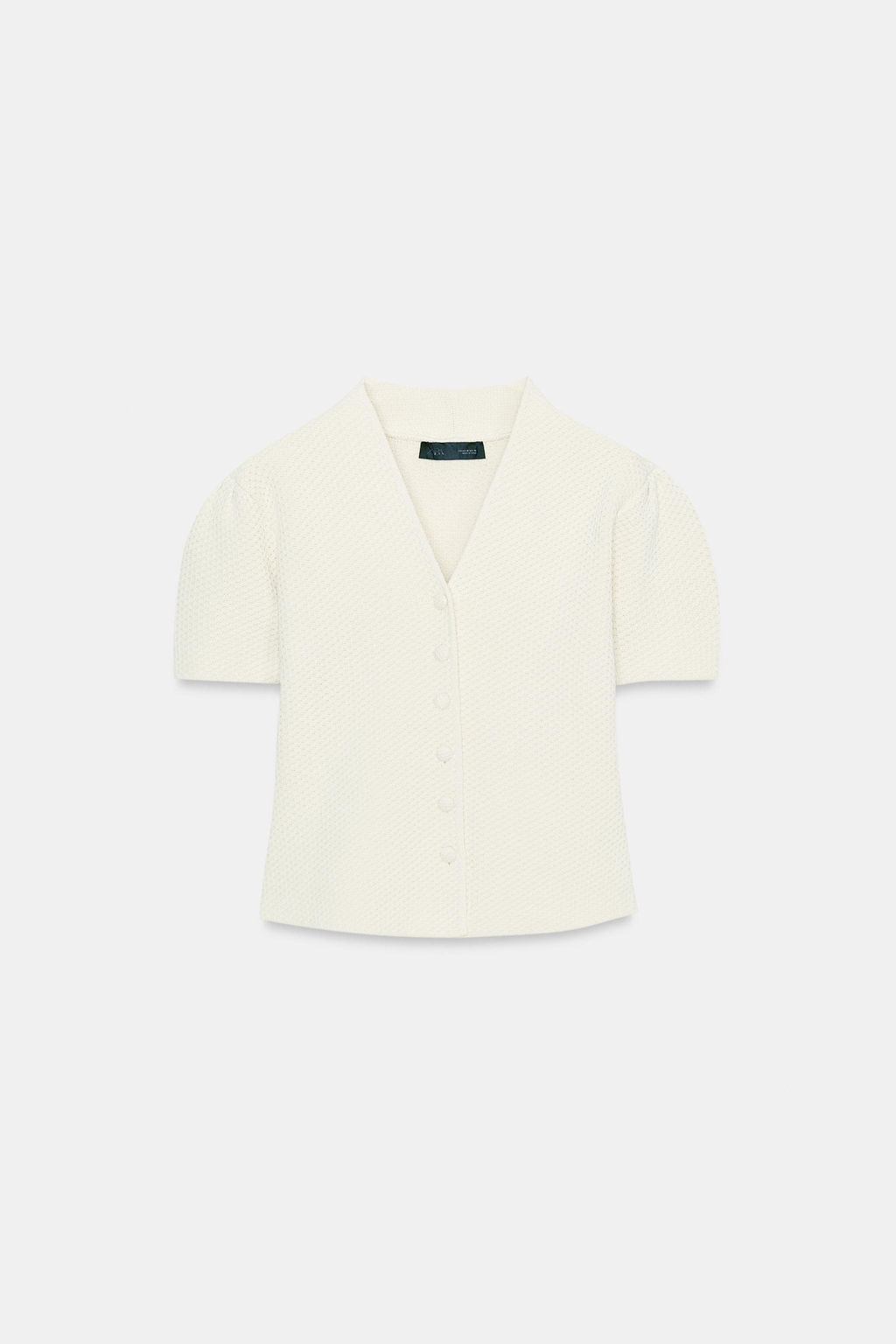 CHAQUETA ESTRUCTURA PUNTO / Crudo - Zara фото 7