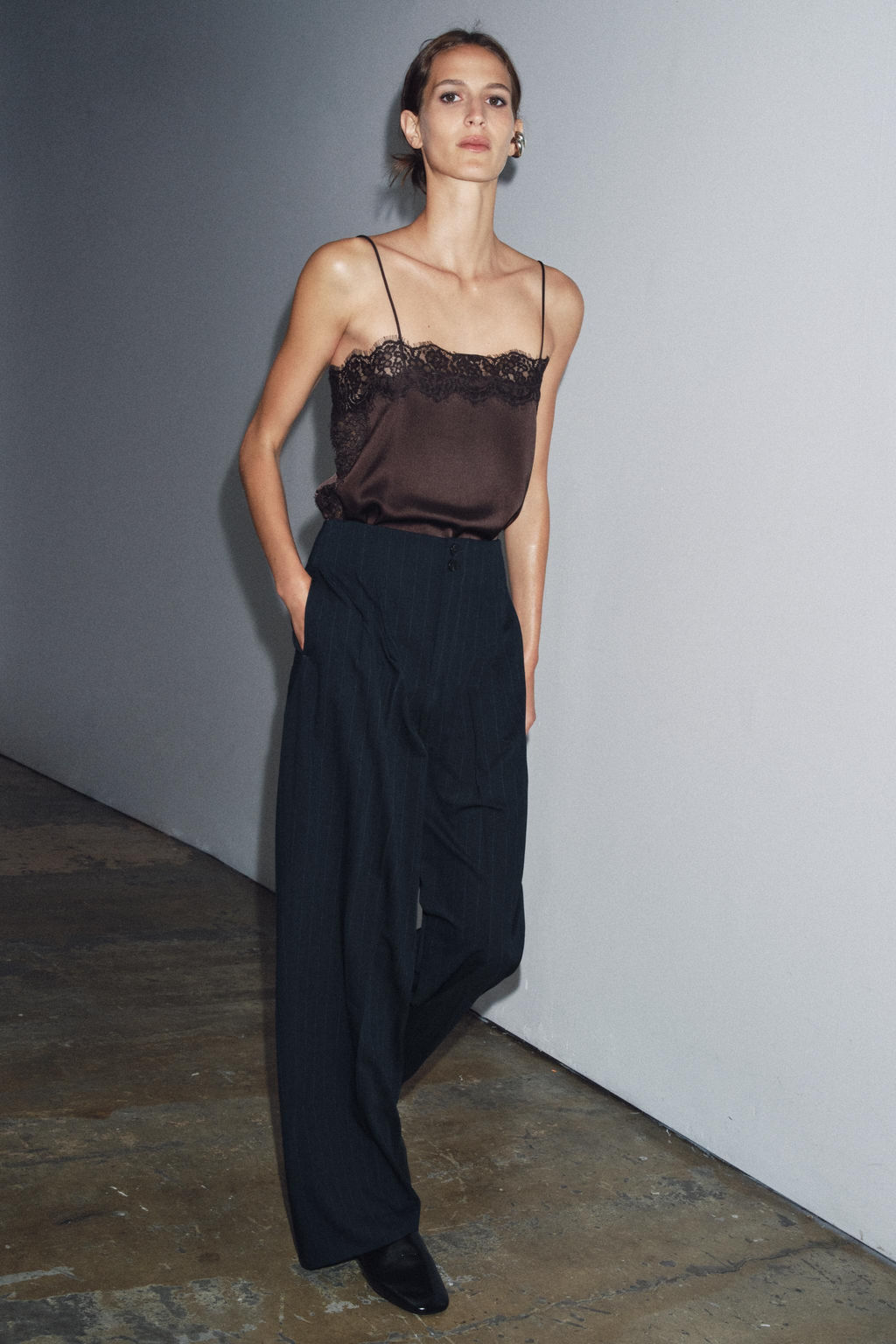 ZW COLLECTION PINSTRIPE TROUSERS