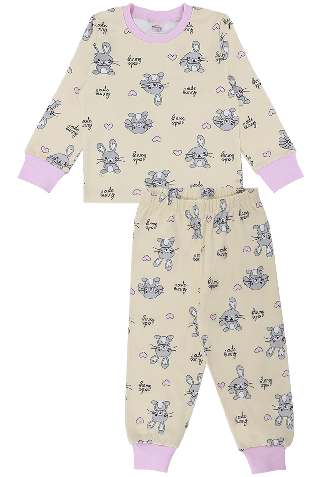 BK1549D.С2 Пижама для девочки - Almond фото 3