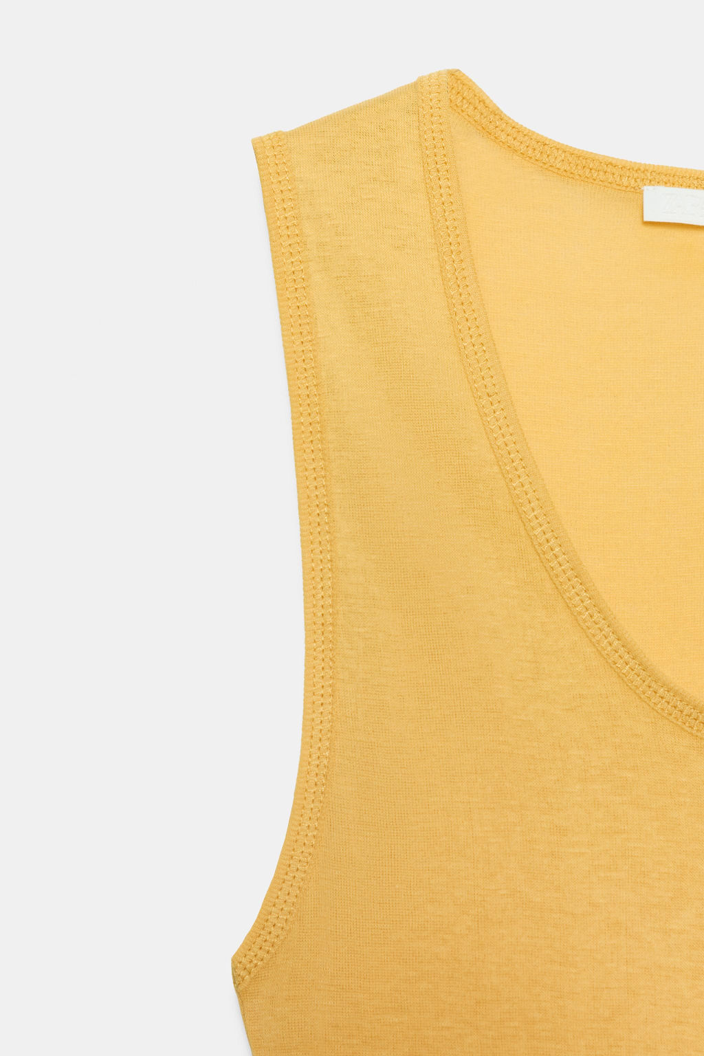 SUPIMA® SLEEVELESS T-SHIRT - Zara фото 8