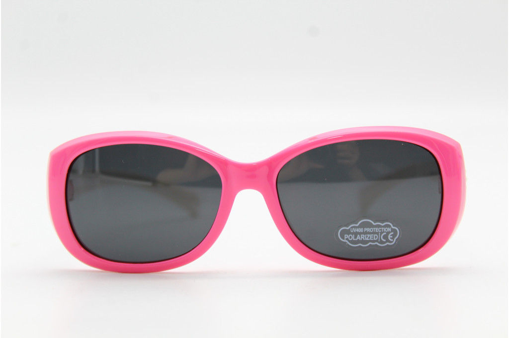 Солнцезащитные очки Feillis Polarized (детские) 66667 50-15-121 розов.с белыми дужками