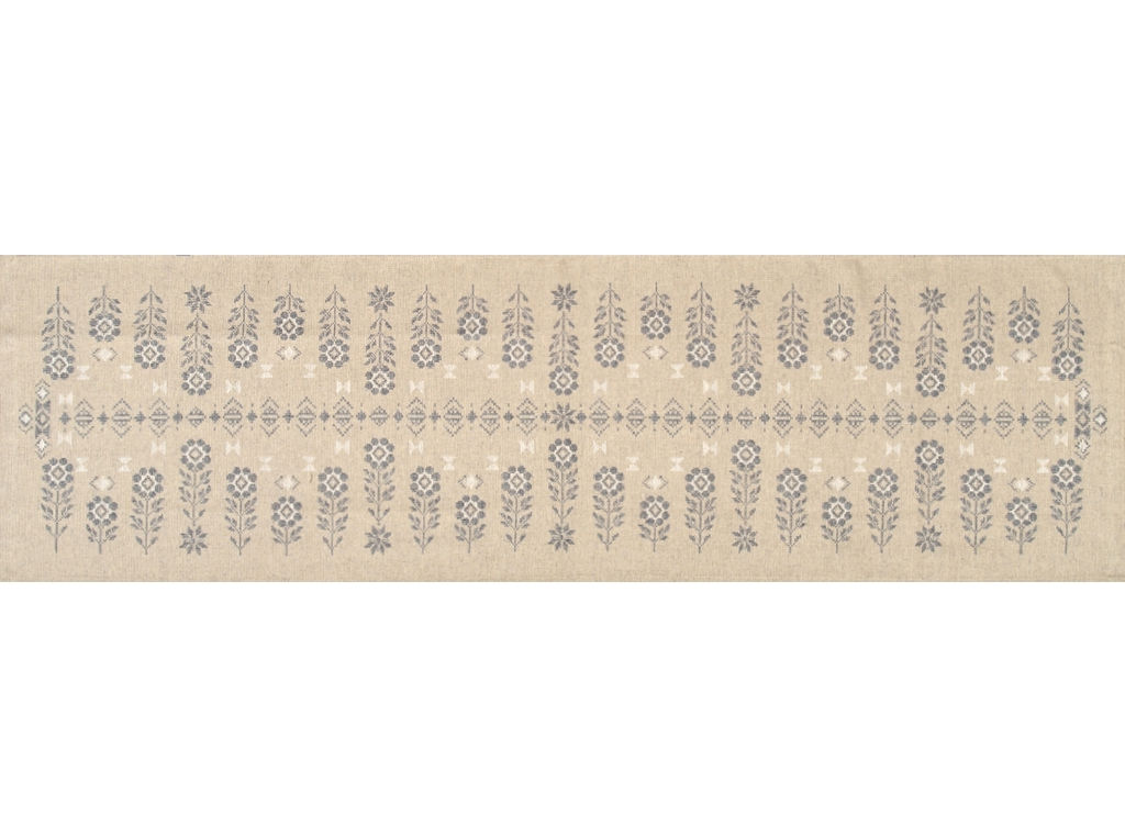 Комплект столовый 24С84-ШР/уп. 45*155 + 4 салф. 30*50 "Кветкi-птушкi" цв. 1 рис. 126