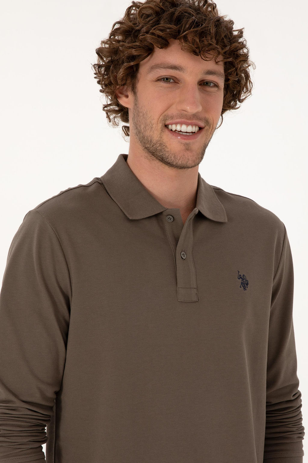 Erkek Vizon Basic Sweatshirt Sepette S_rpriz _ndirim - U.s. polo assn фото 2
