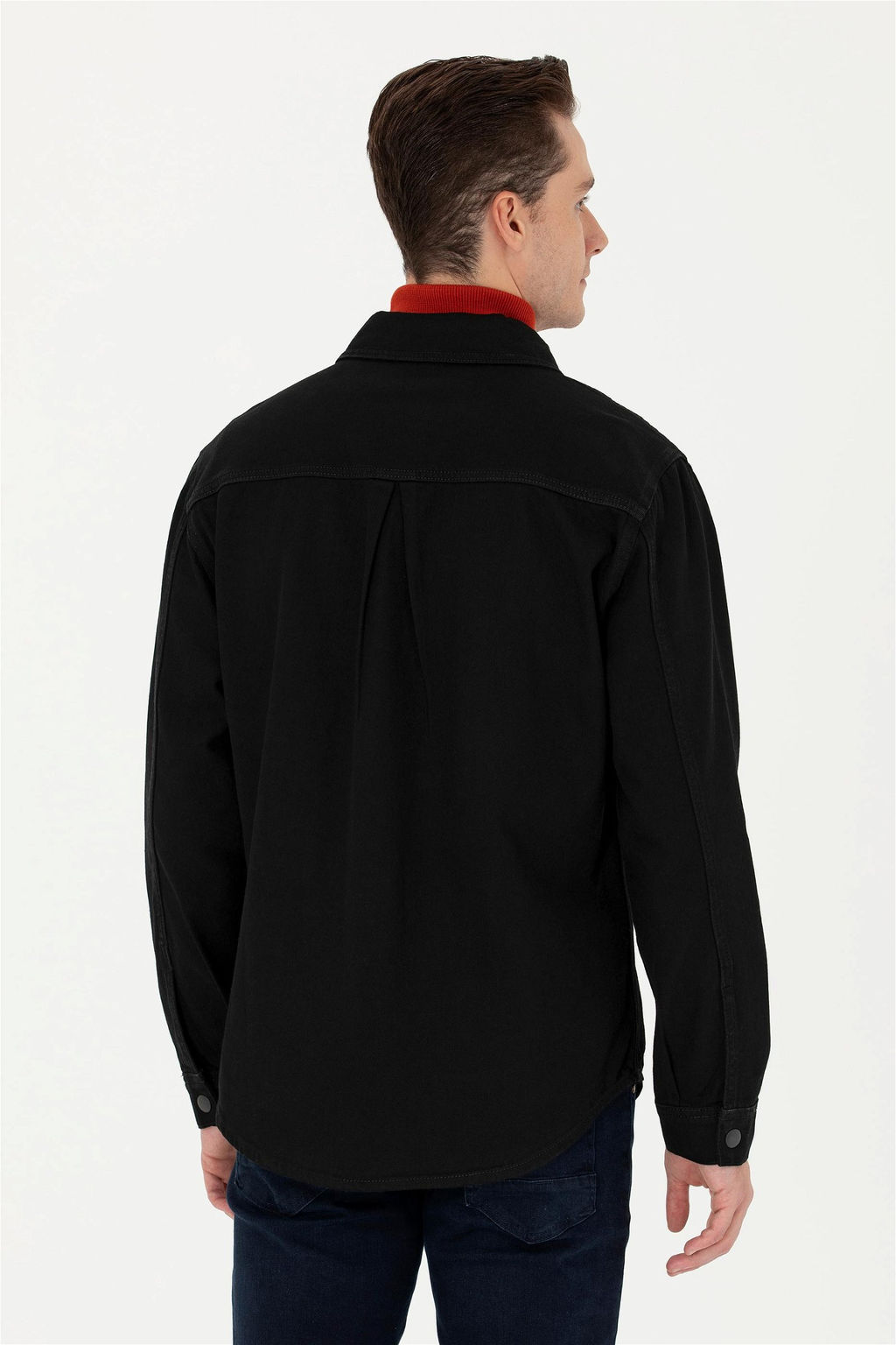 U. S. Polo Assn / Мужская черная джинсовая рубашка - U.s. polo assn фото 5