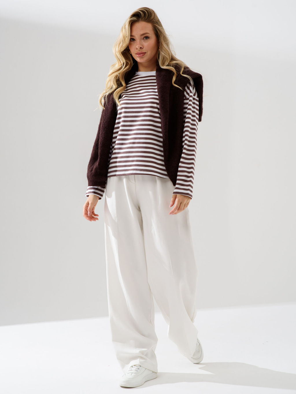 Лонгслив тельняшка 100% хлопок - Оптима фото 7