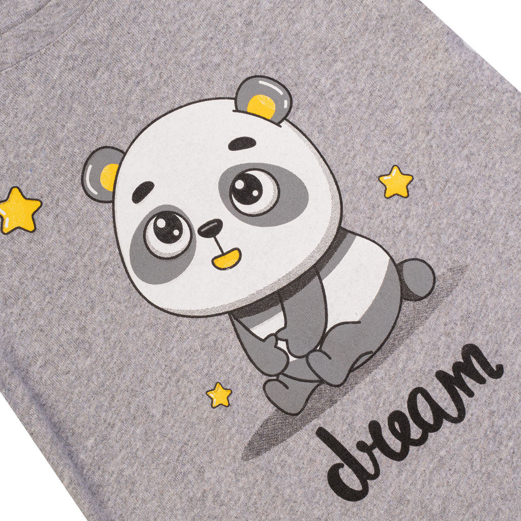 Сорочка для девочки меланж панда 818 (128, 64)