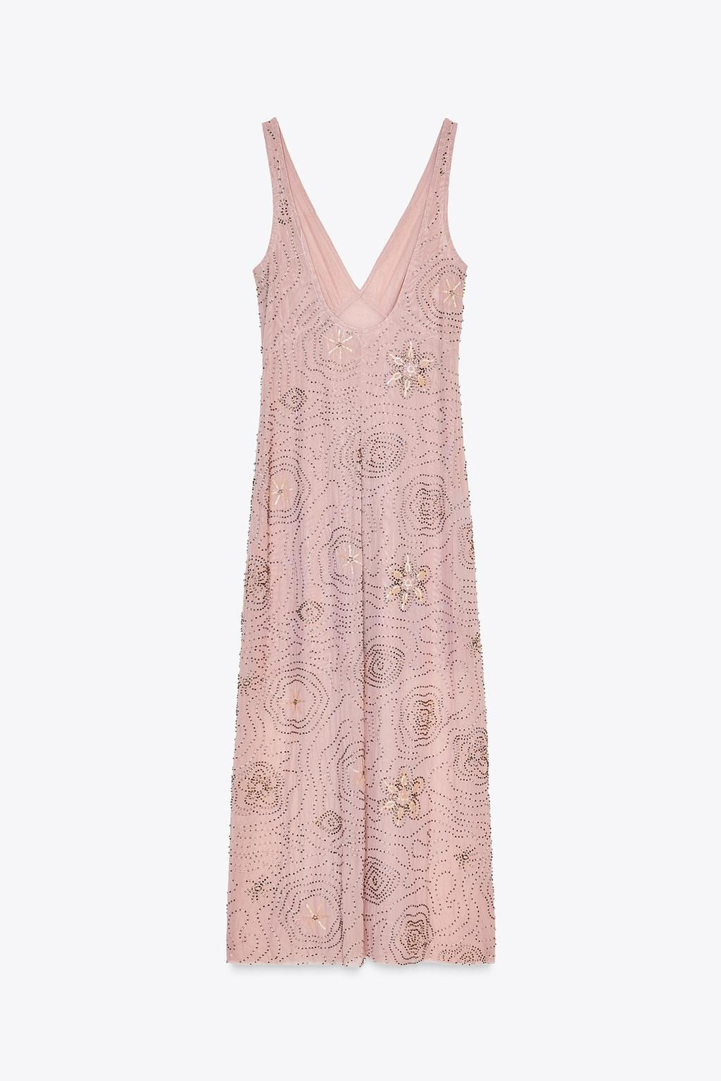 MIDI DRESS WITH BEADS