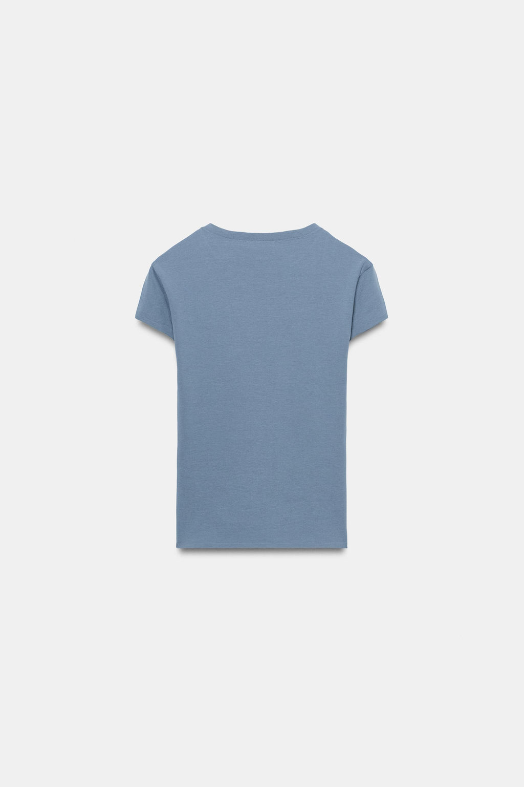CAMISETA ENTALLADA MANGA CORTA / Azul?n - Zara фото 6
