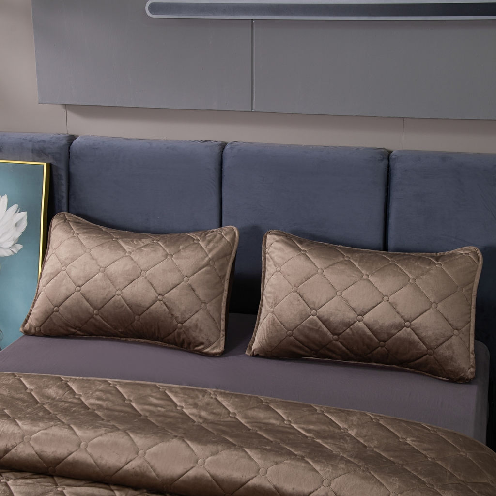 Велюровое покрывало ромб OVF041 240*260