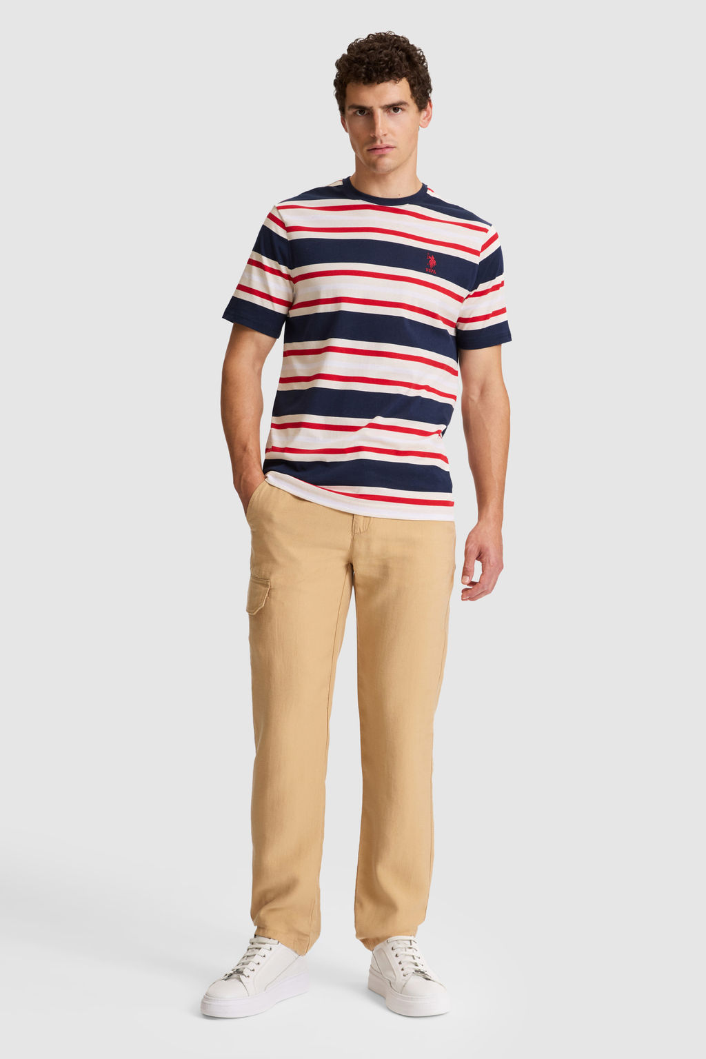 Erkek Lacivert Regular Fit Bisiklet Yaka TiЕГrt - U.s. polo assn фото 4