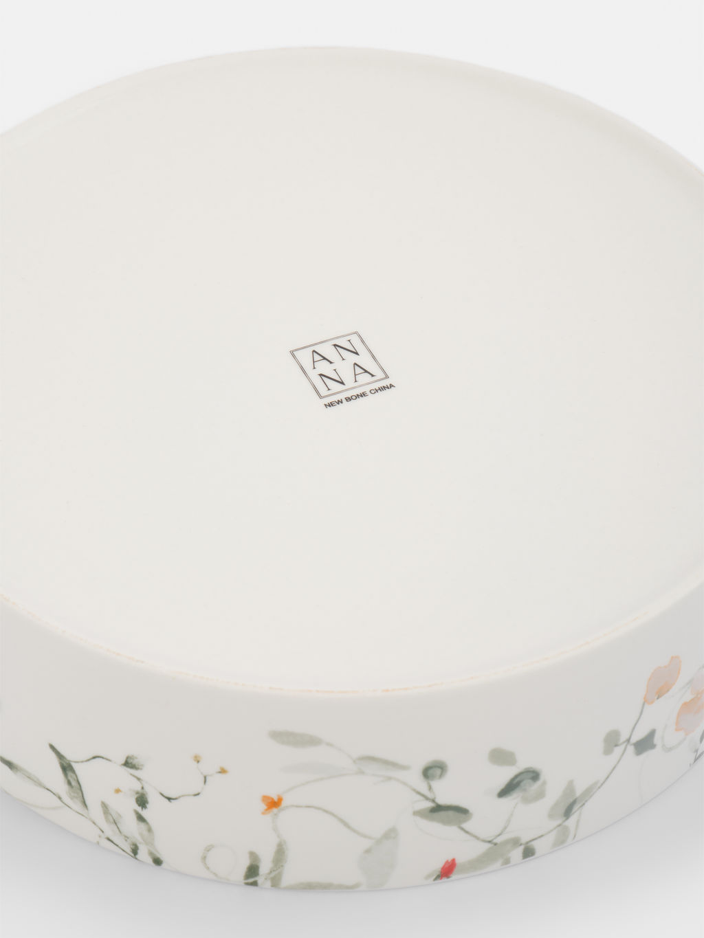 Блюдо, 23х6 см, с бортами, фарфор N, белое, Цветы и листья, Primrose - Anna lafarg фото 5