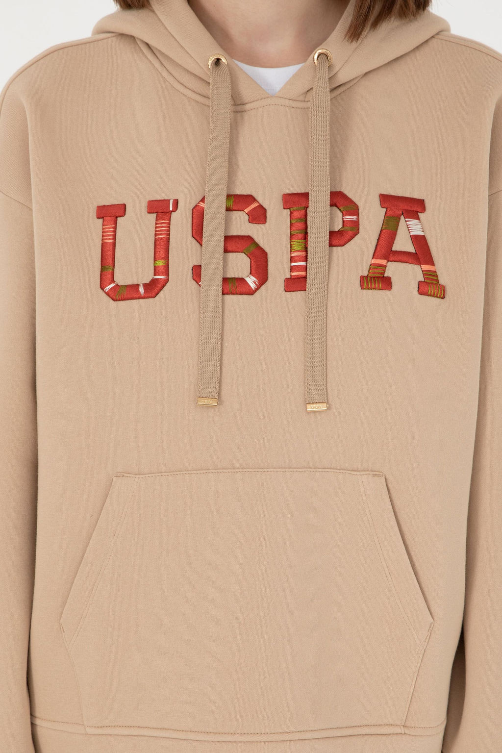 Женский свитшот песочного цвета Неожиданная скидка в корзине - U.s. polo assn фото 6