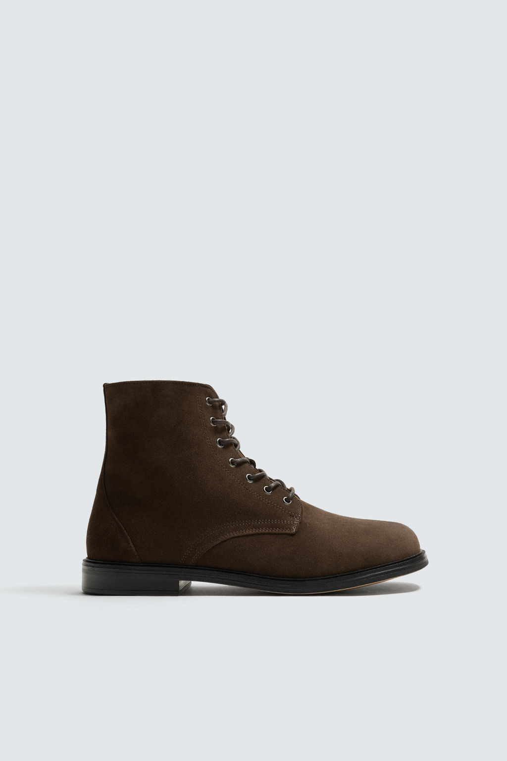 LEATHER LACE-UP BOOTS LIMITED EDITION - Zara фото 4