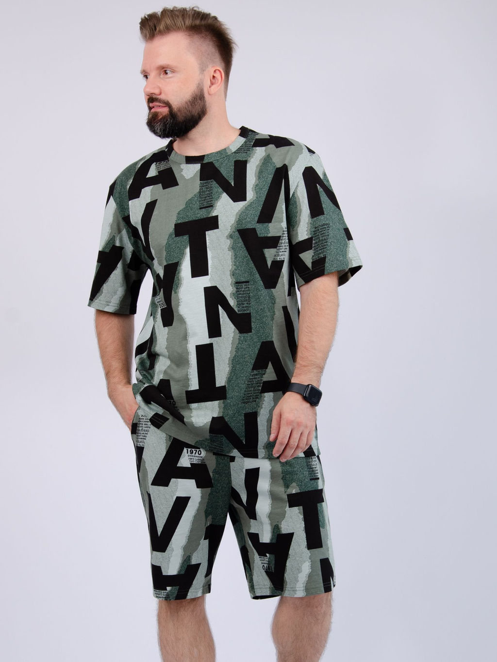 Костюм "Харди 16" грин, трикотаж