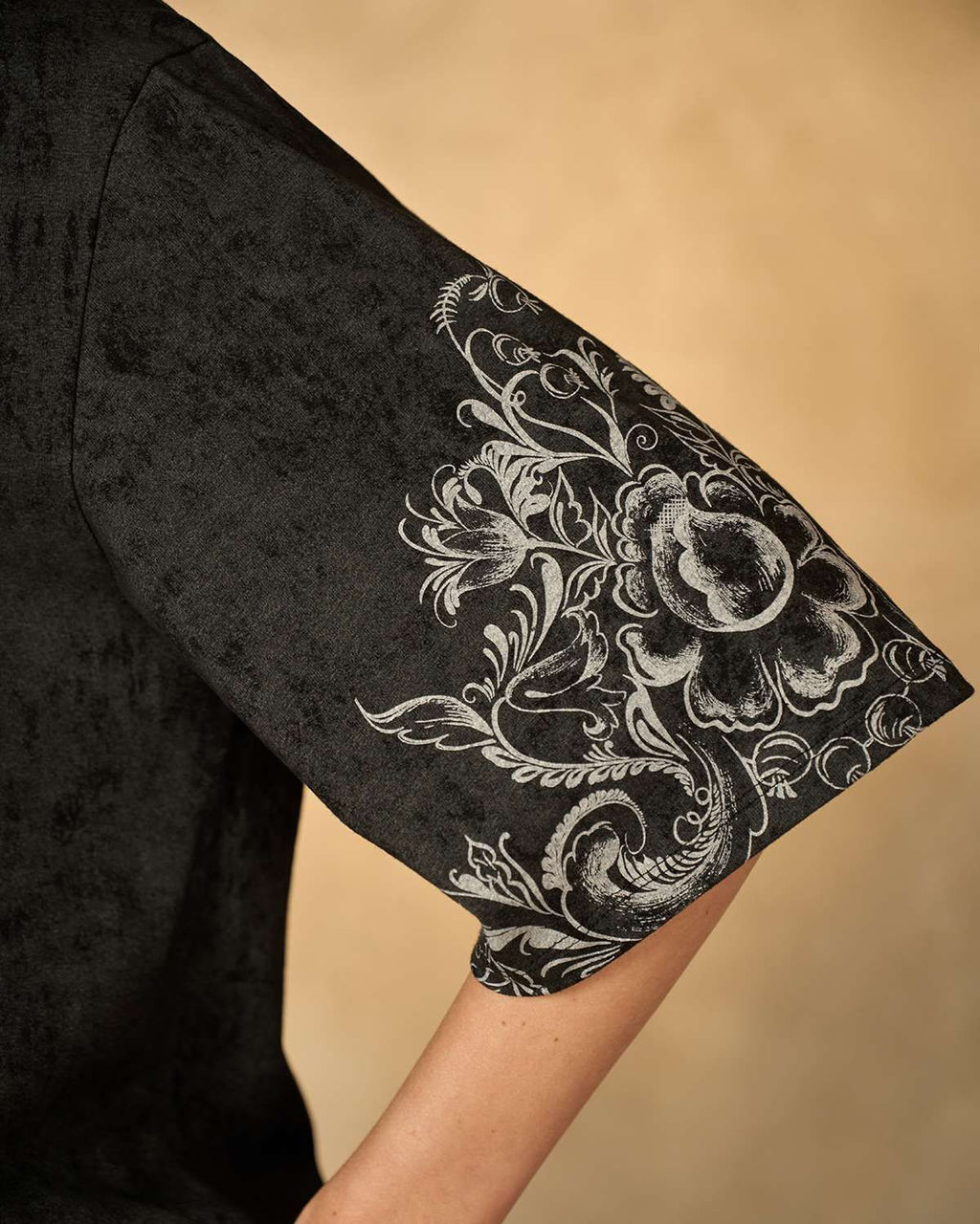 Футболка варёнка с шёлковой вставкой FRK001 - Sahar art lab фото 3