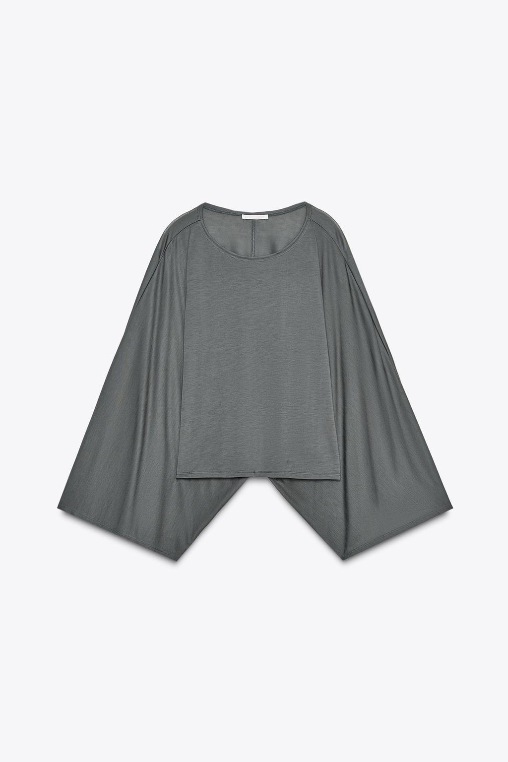 ASYMMETRIC FLOWING CAPE - Zara фото 5