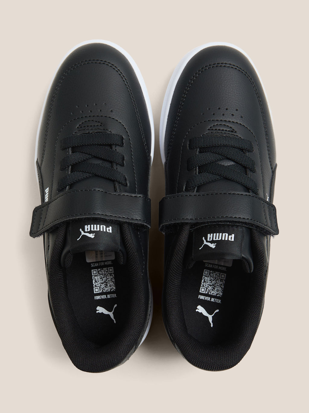 Детские кеды PUMA Court Classic Clean AC+ PS Артикул 4589324, черный