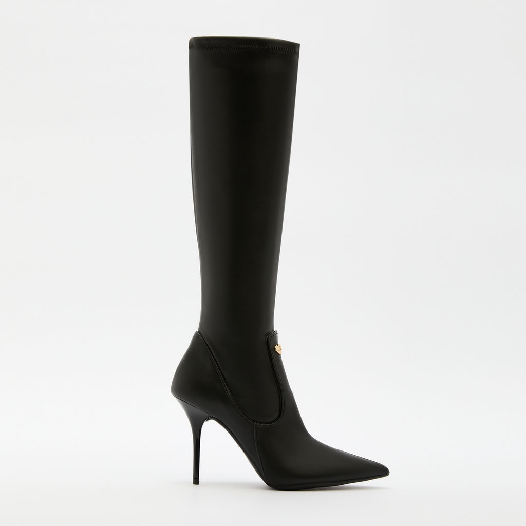 Женские сапоги LOVE MOSCHINO HEART STUD Артикул 4198837, черный  фото 2