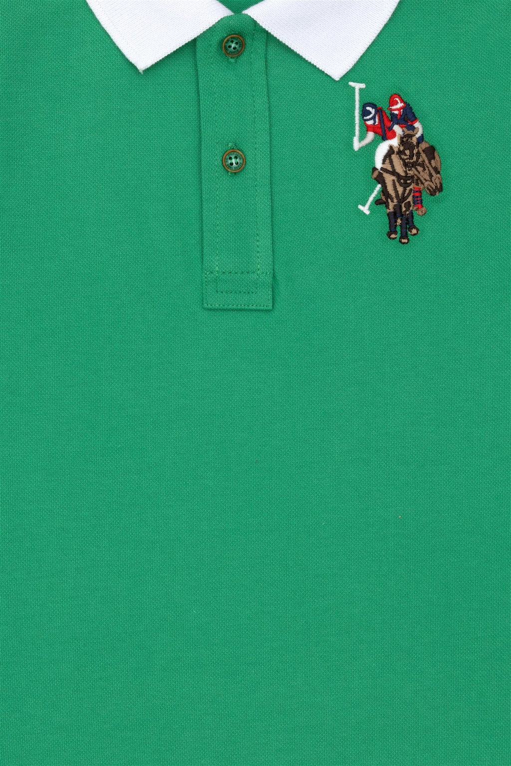 Зеленая базовая футболка для мальчика - U.s. polo assn фото 3