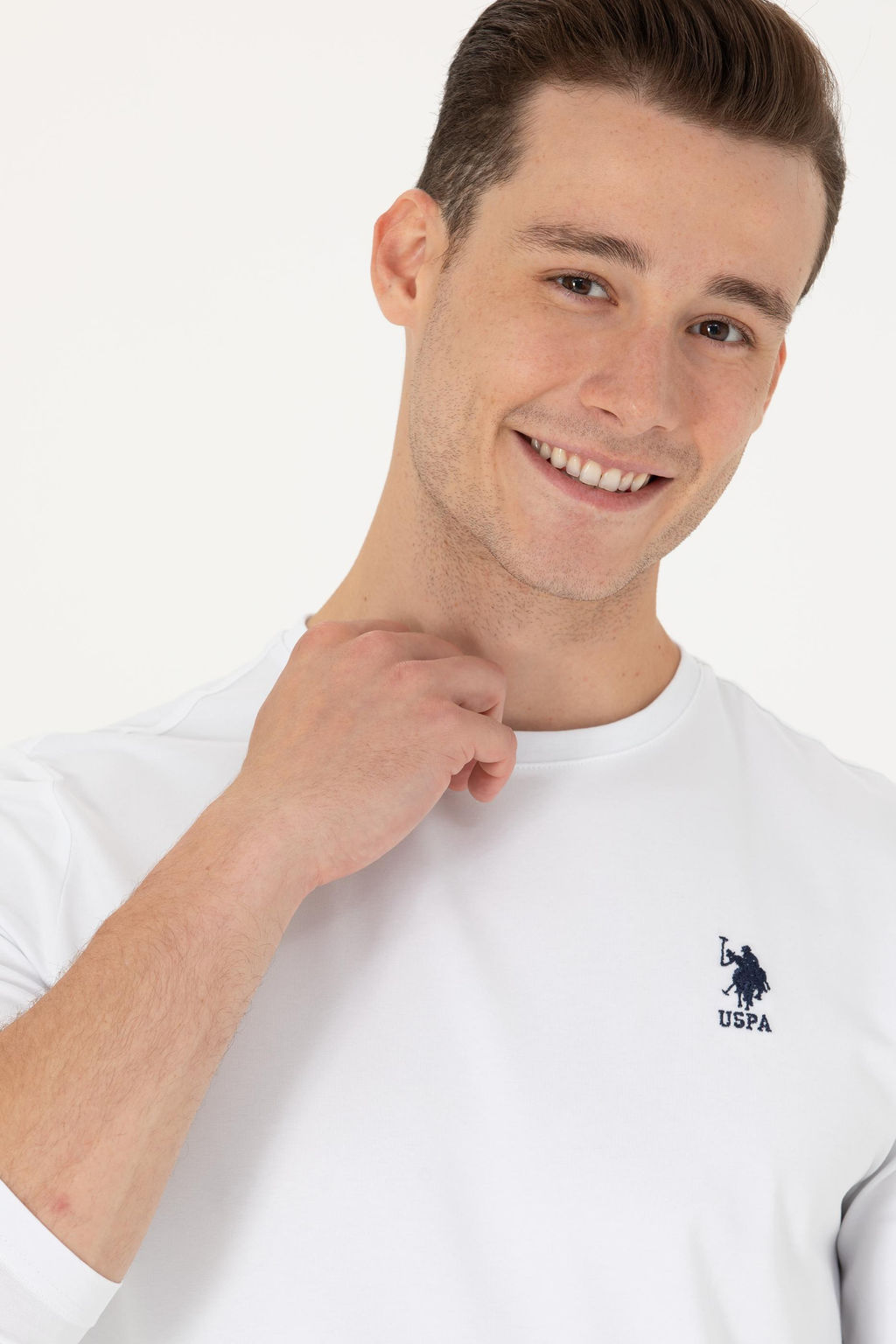 U. S. Polo Assn / Мужской белый базовый свитшот - U.s. polo assn фото 16