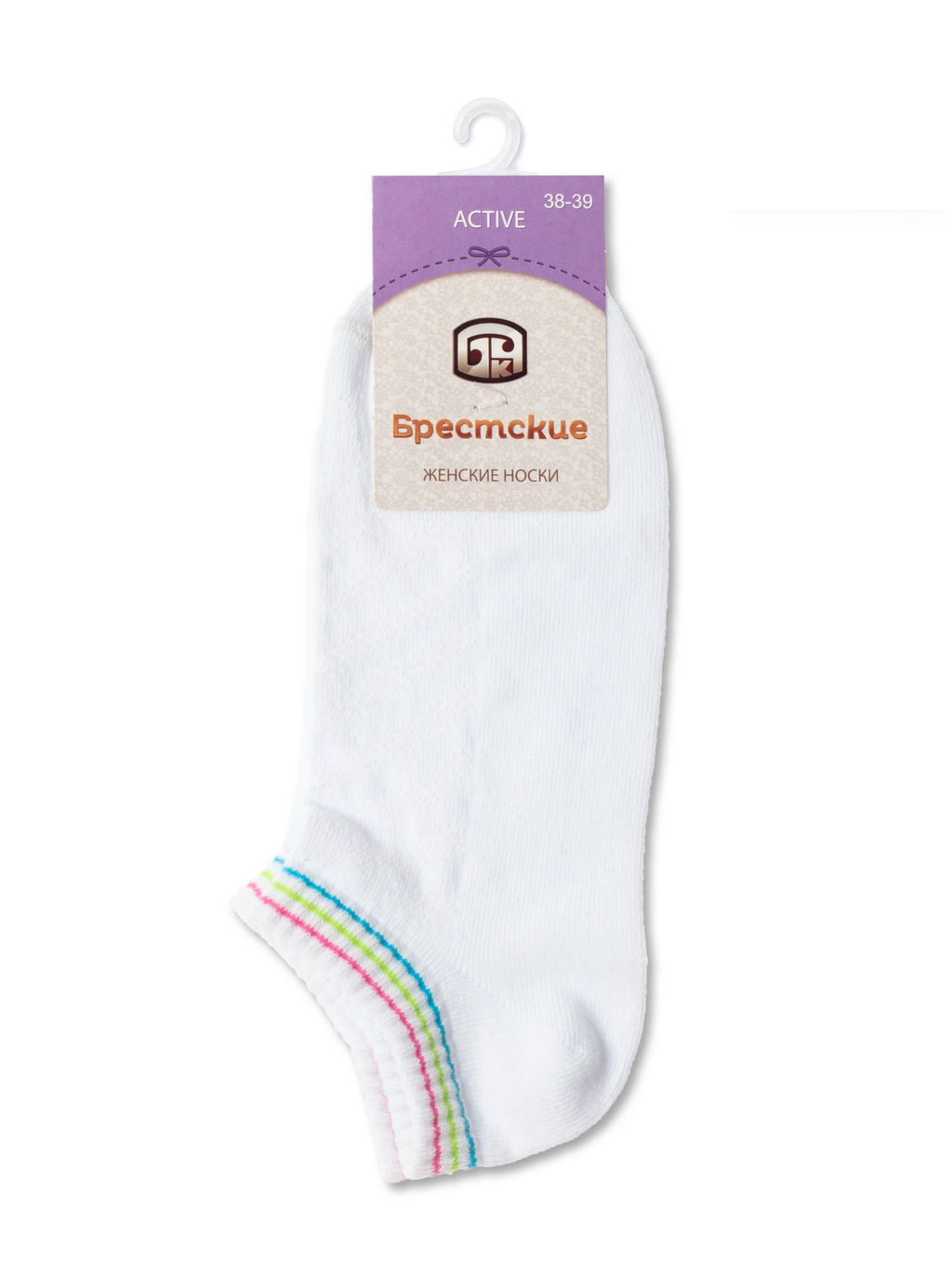 Цена за 2 пары Носки короткие Conte Elegant, белый  фото 2