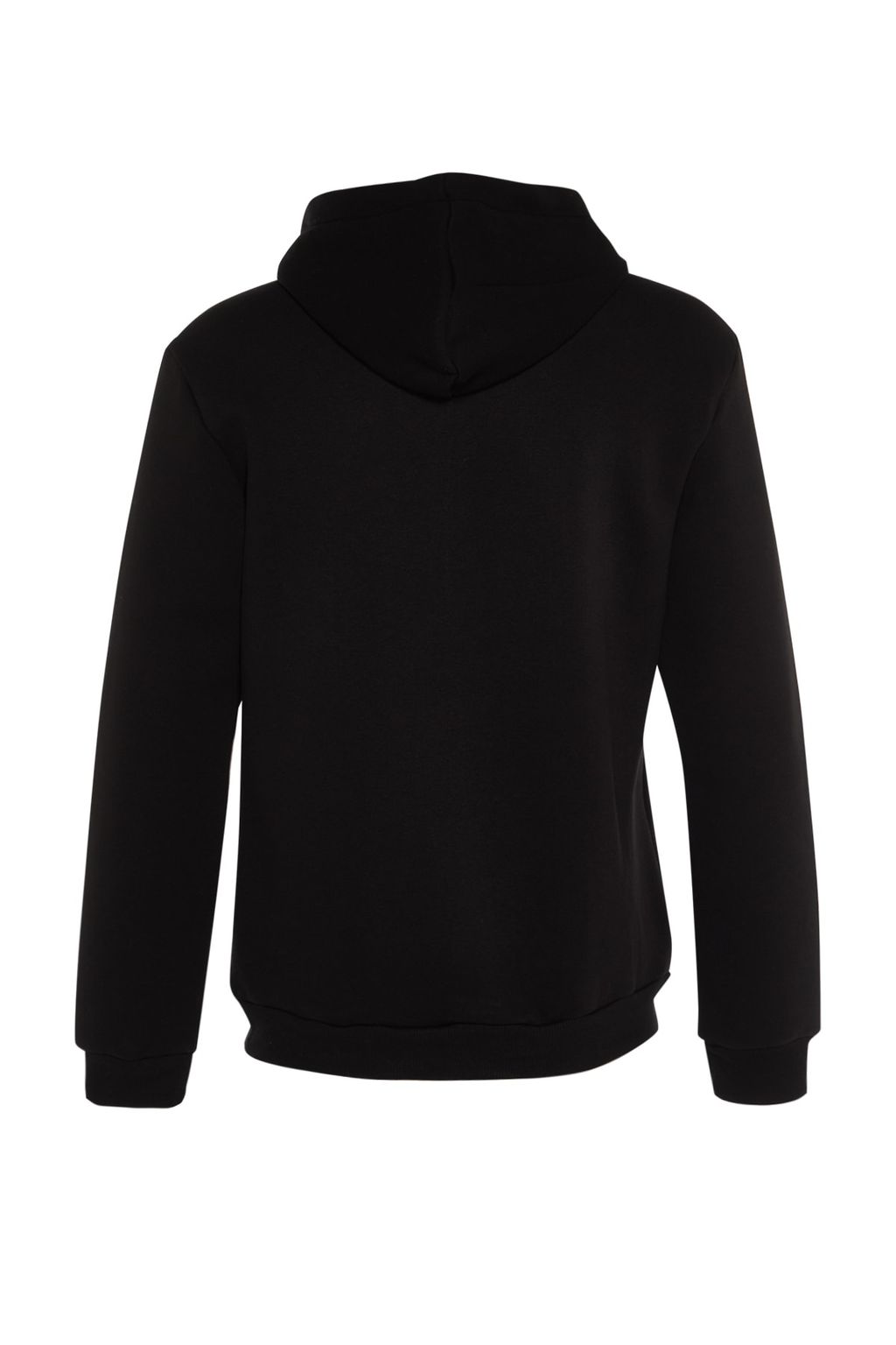 Siyah Regular/Normal Kesim Kapusonlu Ici Polar/S?cak Tutan Sweatshirt TMNAW20SW0163