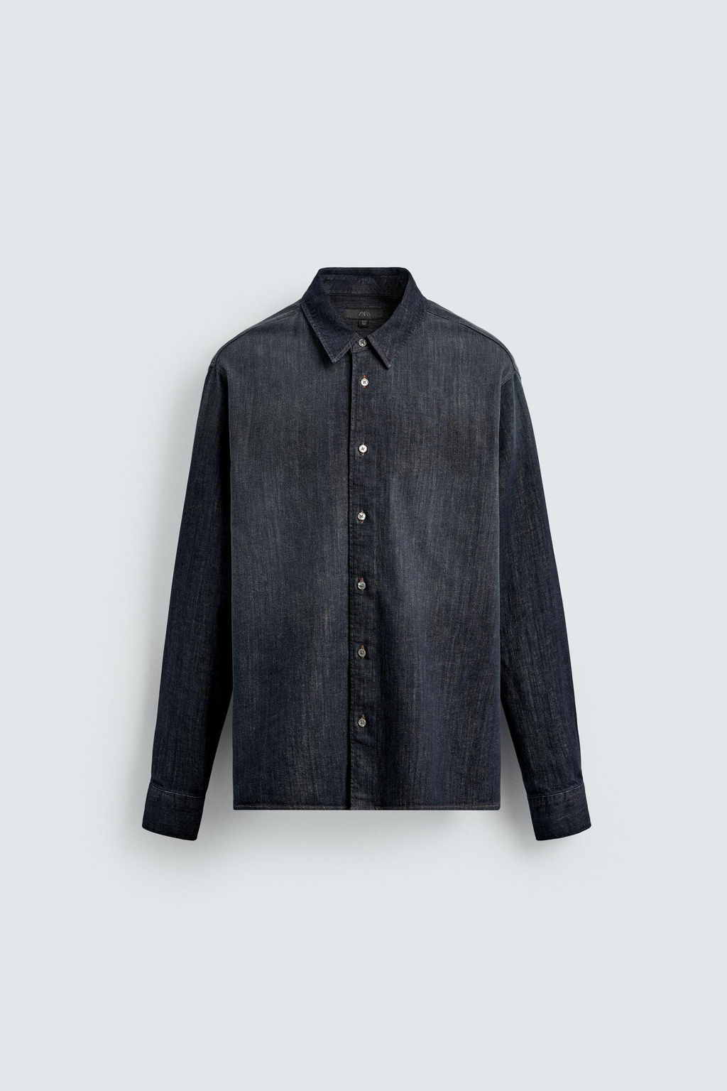 WASHED DENIM SHIRT - Zara фото 6