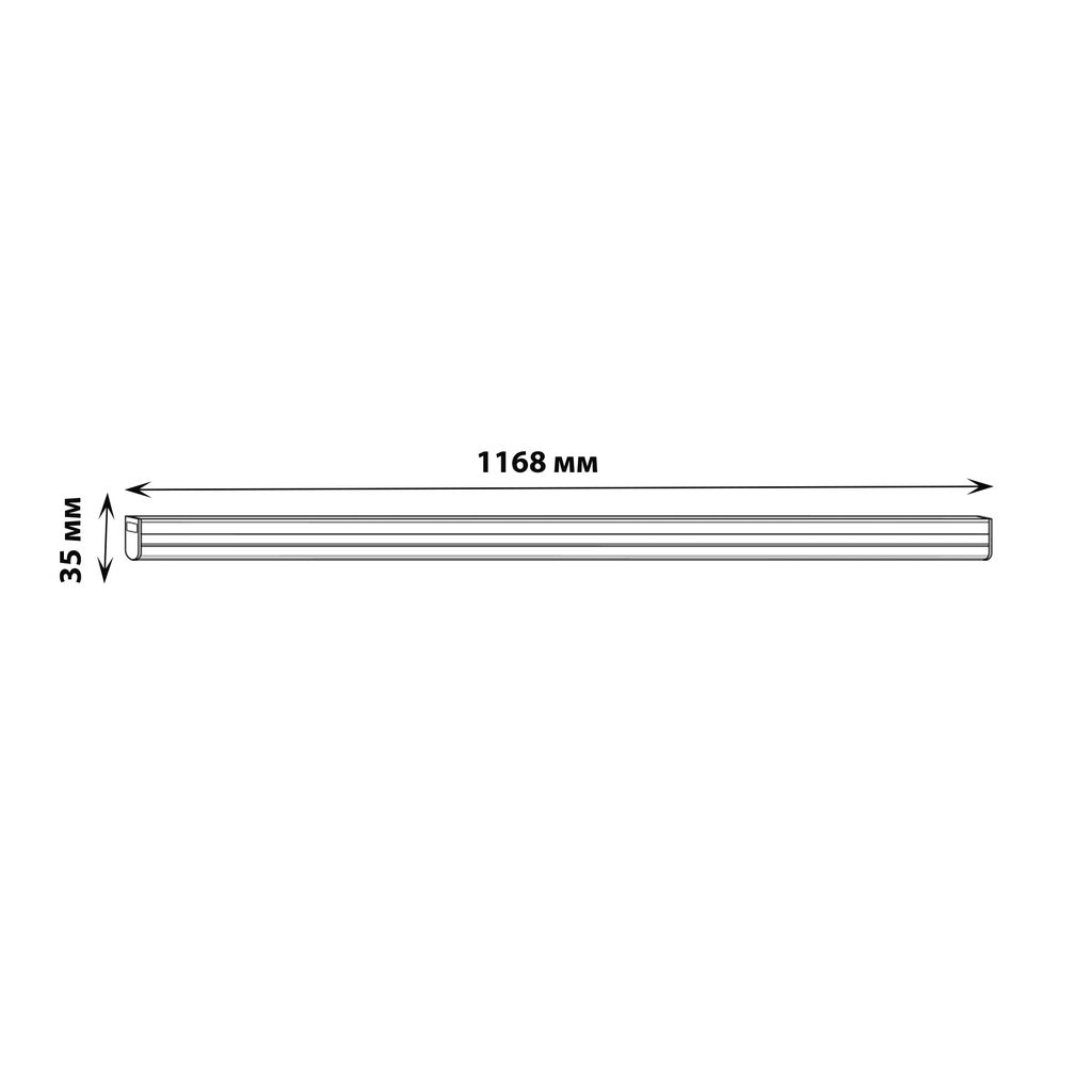 ULI-Q150 18W/4000K IP40 WHITE Светильник линейный светодиодный (аналог Т5), 220В, с выключателем. Кабель и крепление в/к. Белый свет (4000K). Корпус белый. TM Volpe