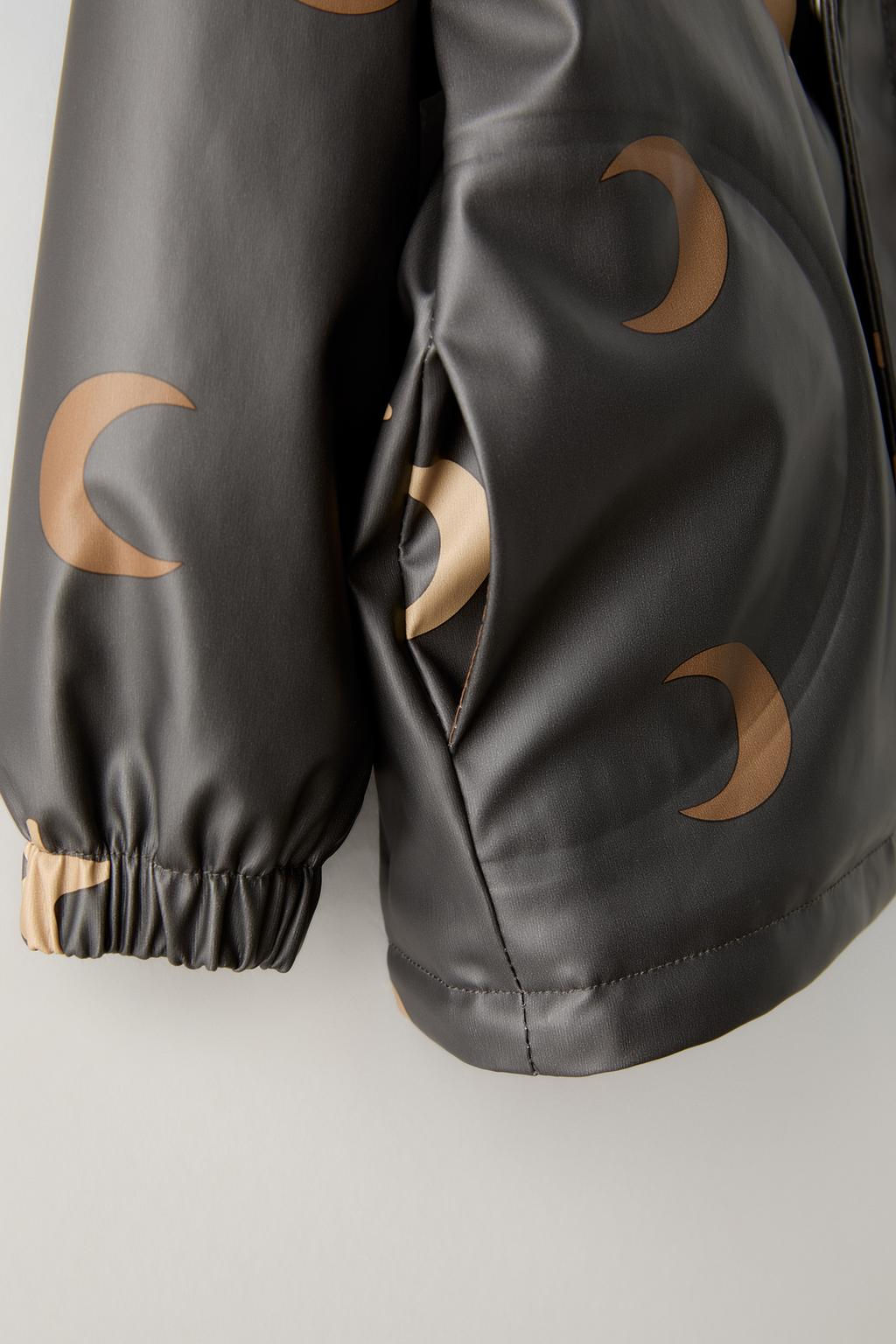 WATER-REPELLENT LINED MOON PRINT RAINCOAT - Zara фото 5