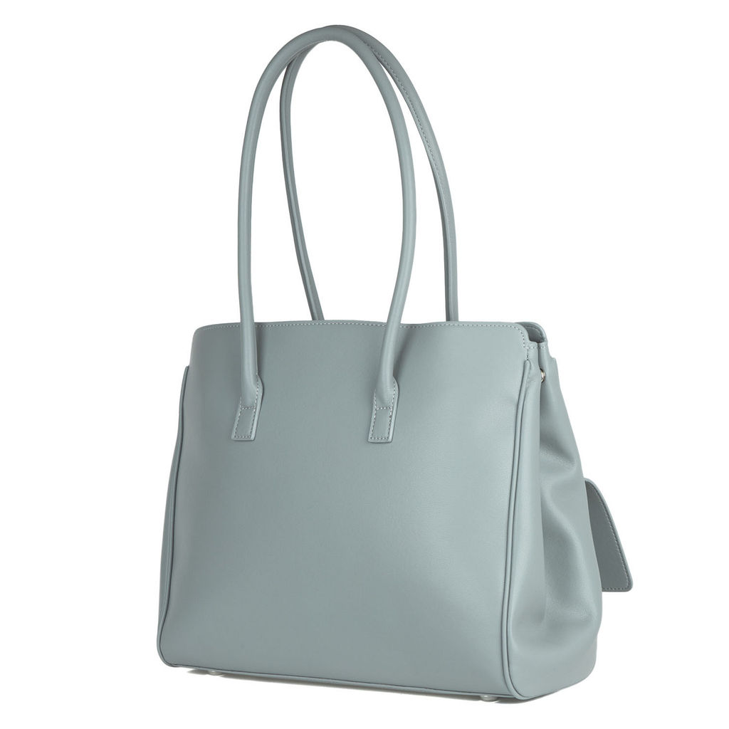 0037 grey, женская кожаная сумка "Casual" Barcelo Biagi