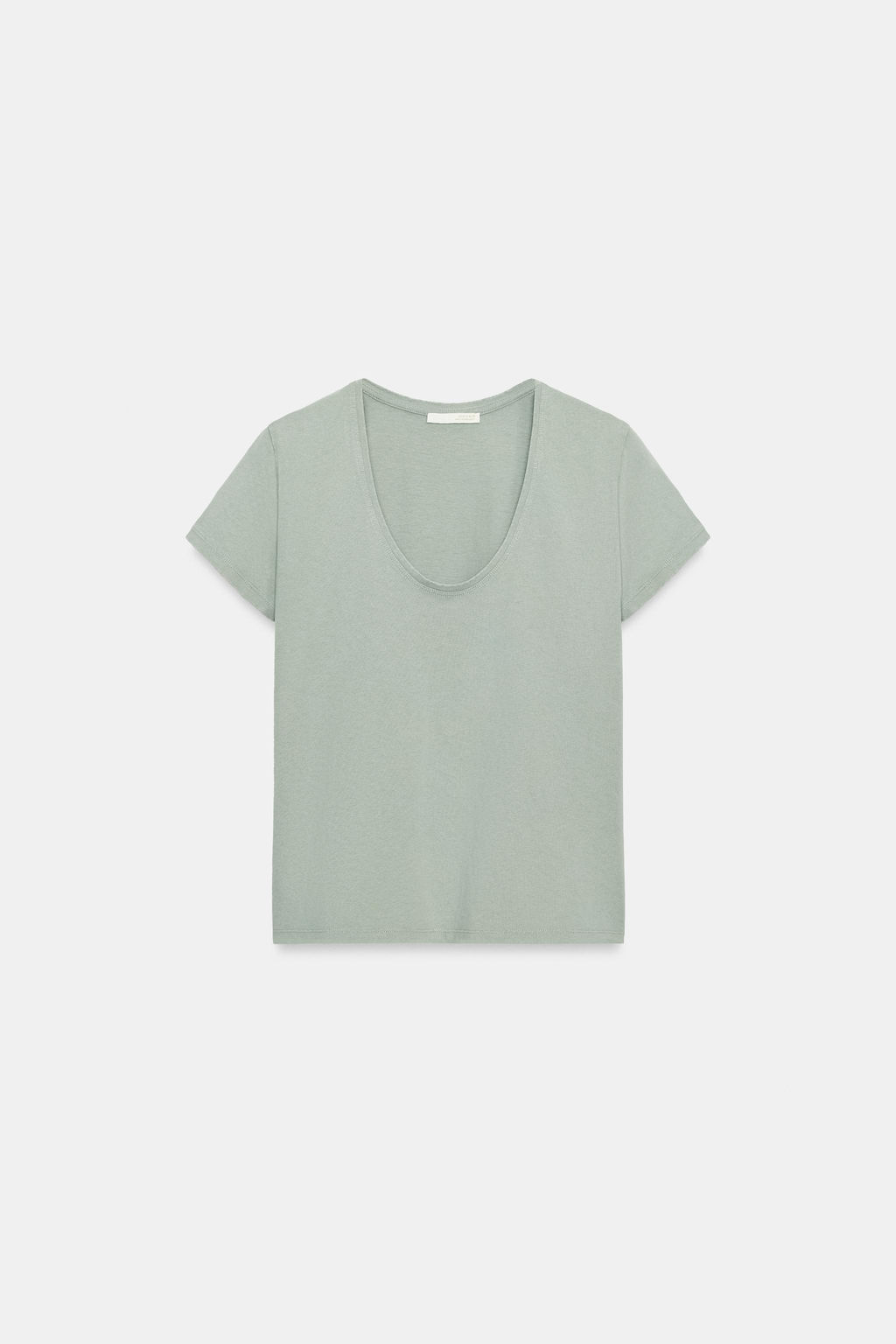 CAMISETA ALGOD?N MANGA CORTA / Azul claro