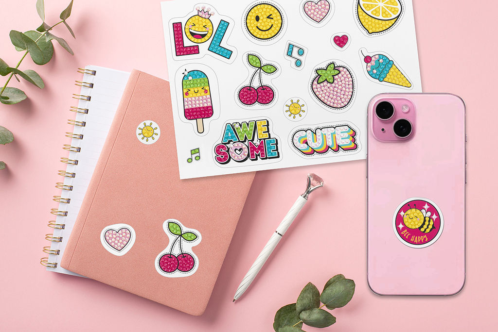 Кристальная (алмазная) мозаика ФРЕЯ ALVN-137 наклейки Всё клубнично! 19.5 х 14 см