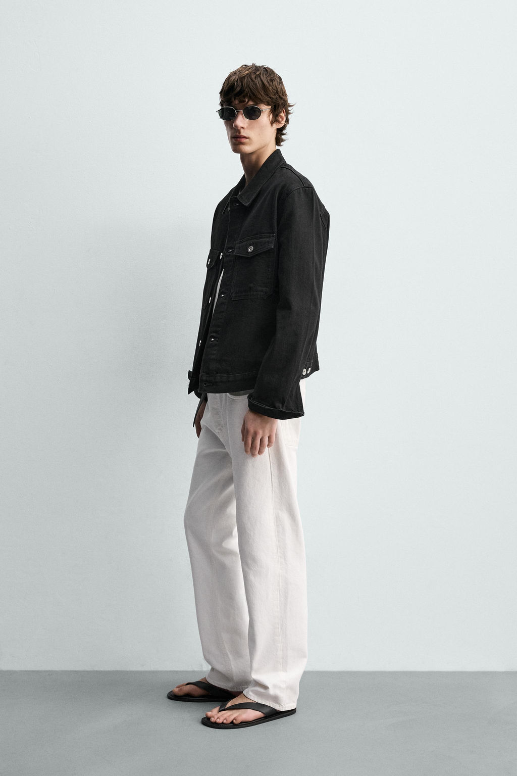 CAZADORA DENIM B?SICA / Negro - Zara фото 4