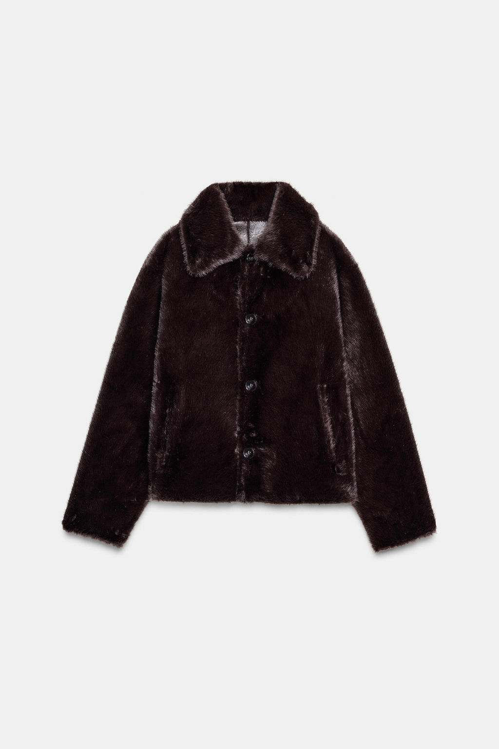 REVERSIBLE DOUBLE-FACED FAUX LEATHER JACKET - Zara фото 13