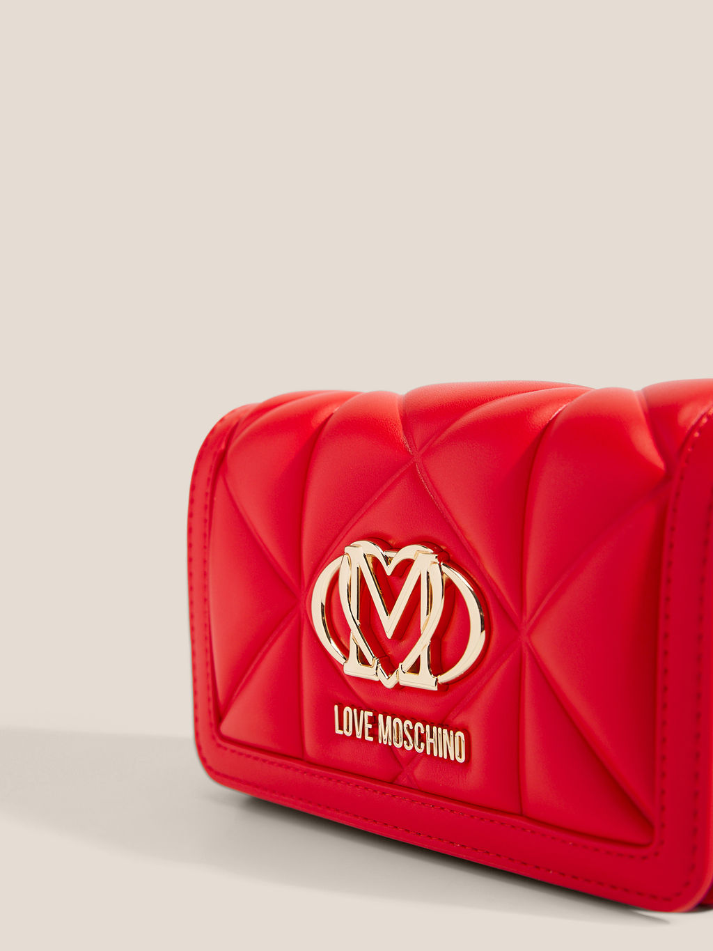 Клатч LOVE MOSCHINO SLG EMBOSSED Q Артикул 4561115, рубиновый  фото 2