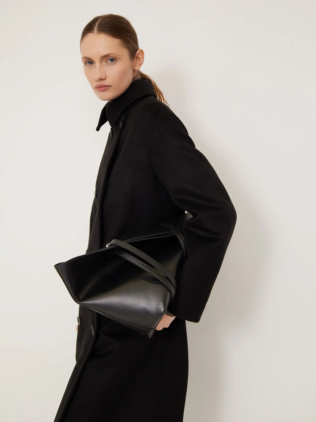 Однотонное пальто R112/damina - Emka фото 9