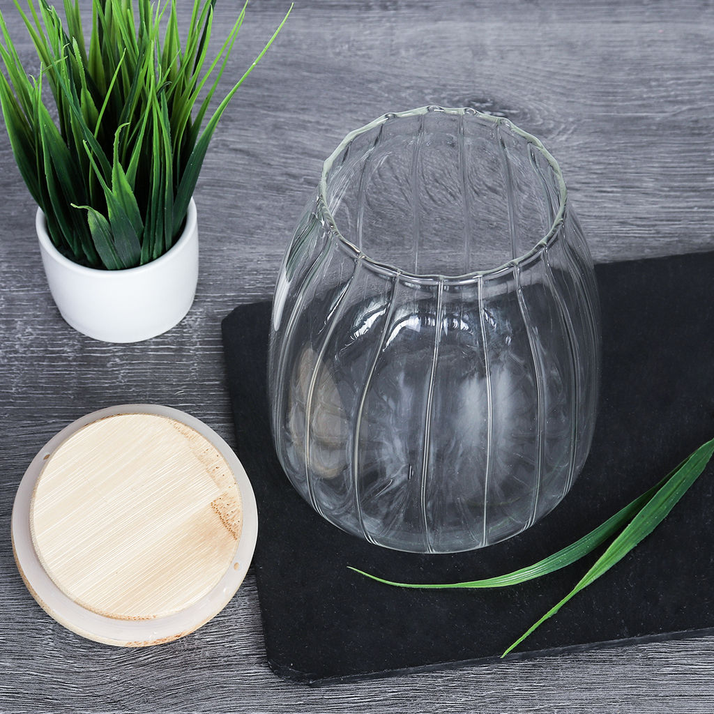 Банка для сыпучих бамбуковая крышка рифленая 1000 мл /LCSC2433/уп 60/ - Галеонтрейд фото 20