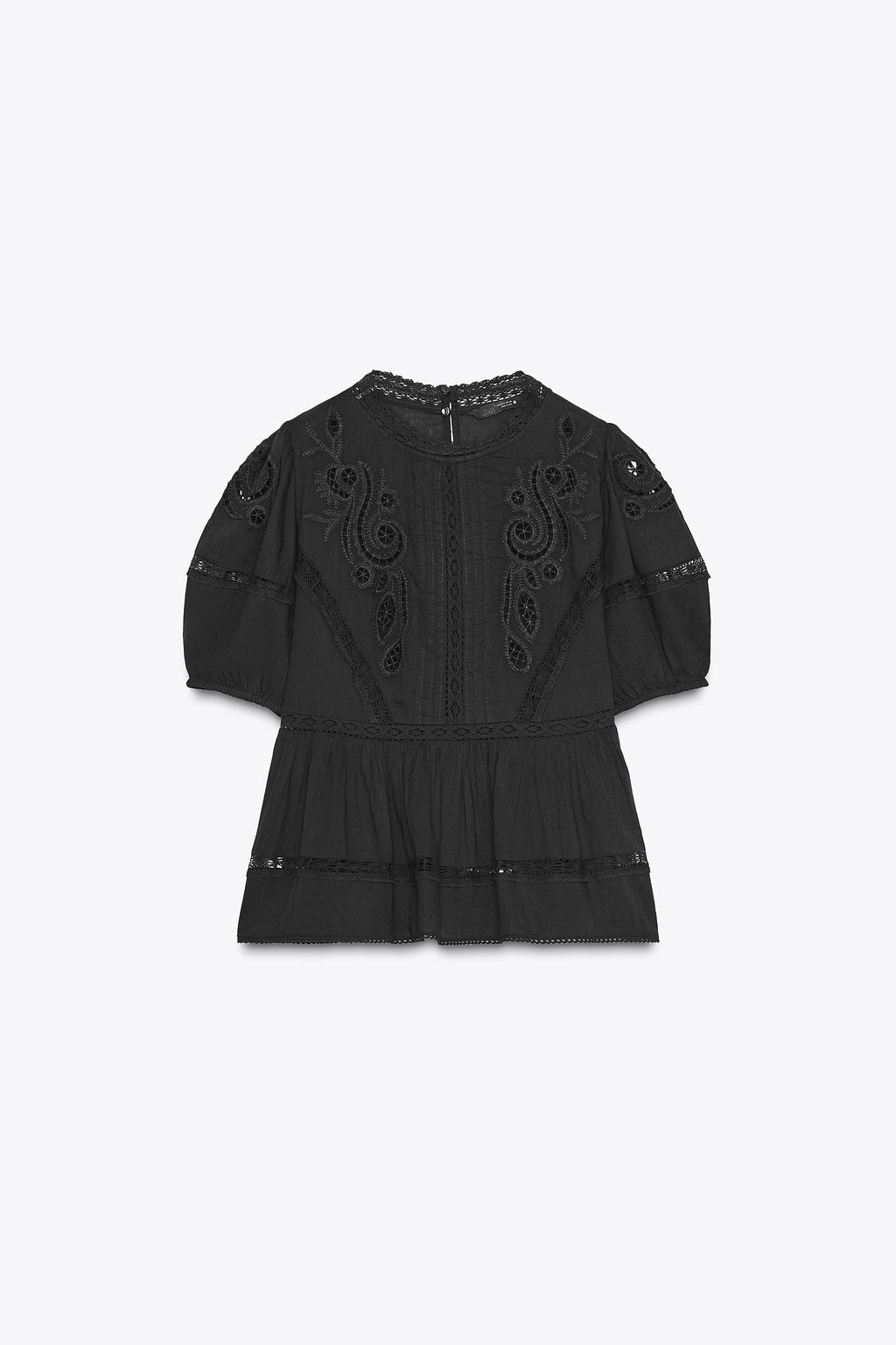 ZW COLLECTION ROMANTIC EMBROIDERED BLOUSE - Zara фото 12