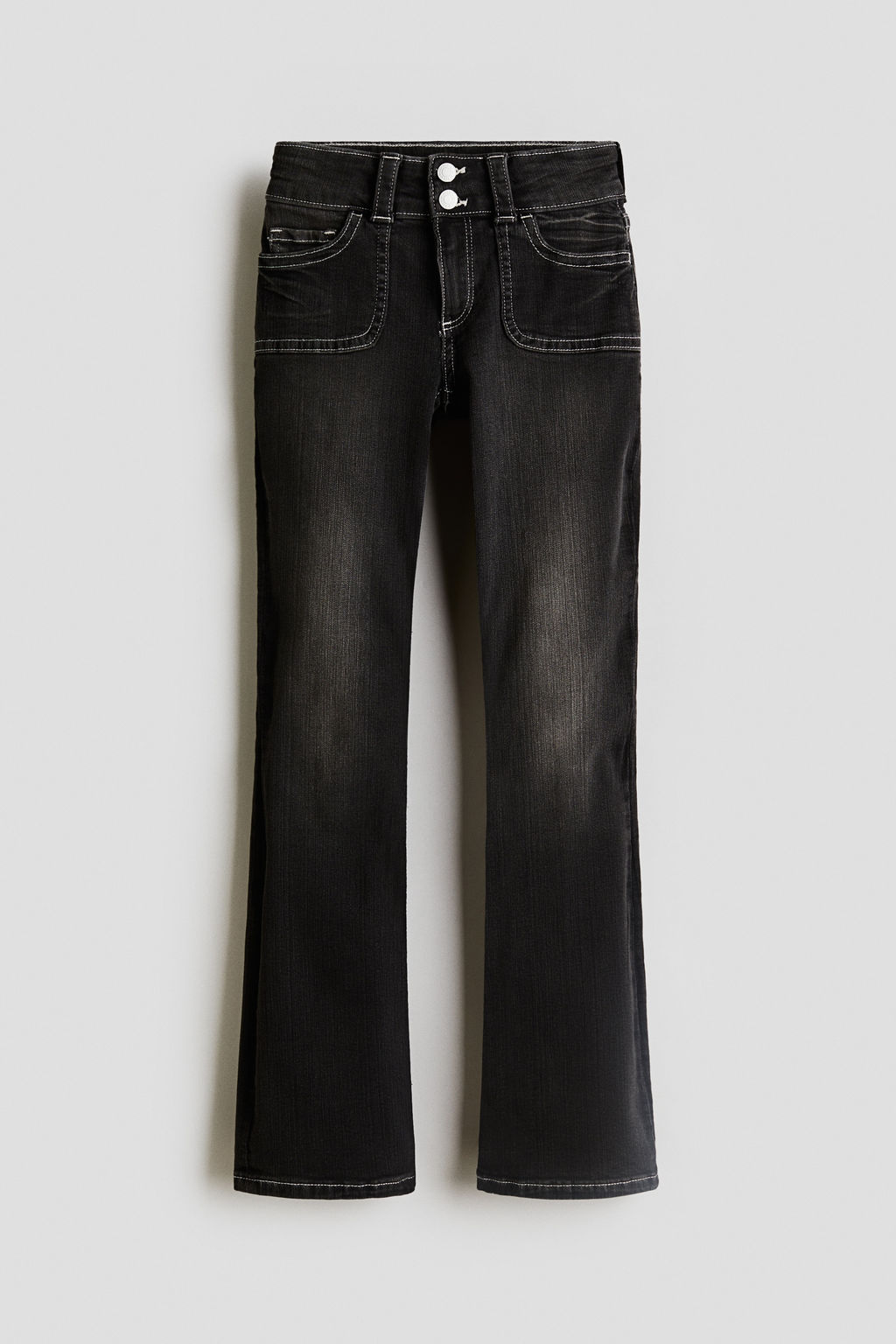 Bootcut Leg Low Jeans