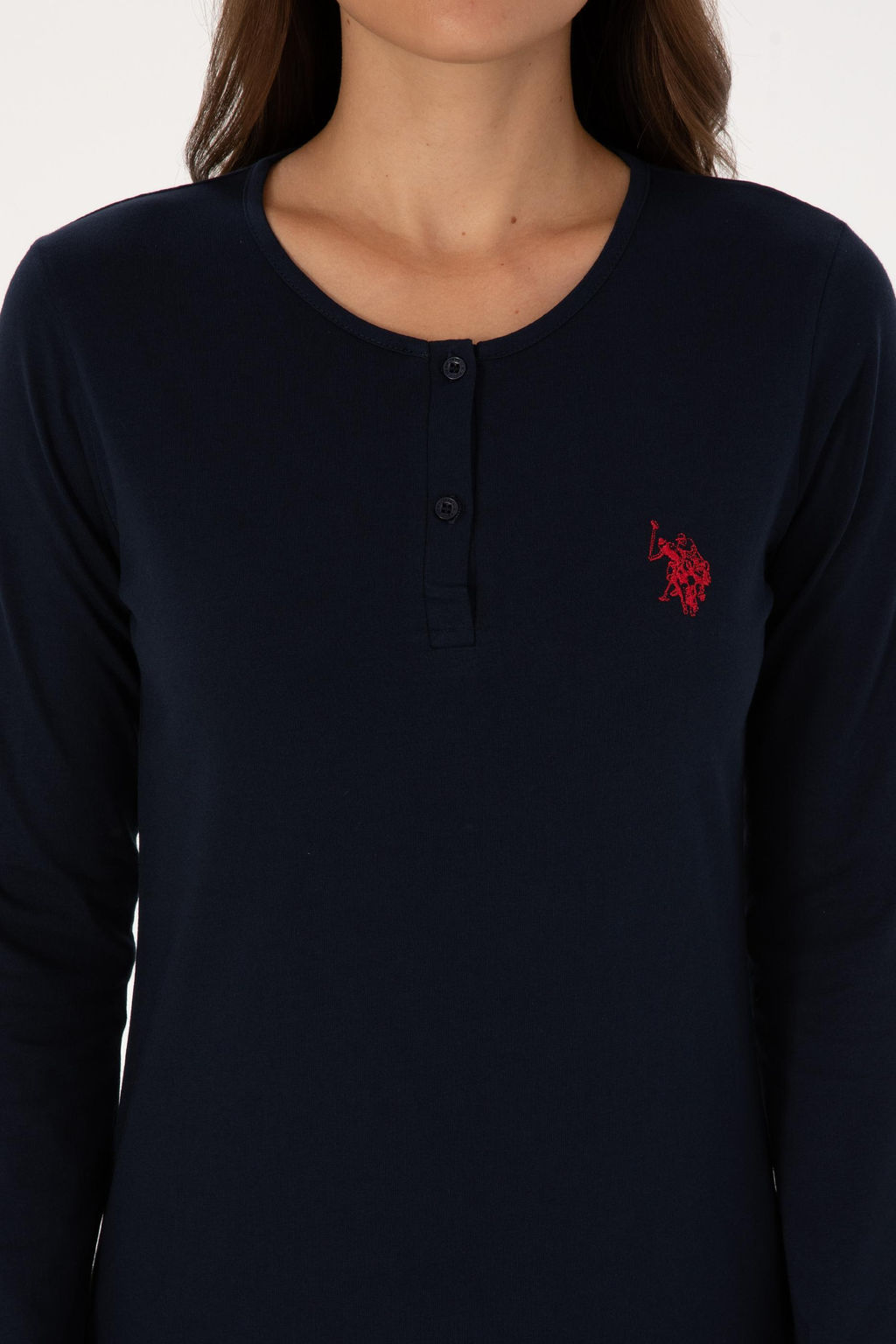 Kad_n Lacivert Pijama Tak_m_ Sepette S_rpriz _ndirim - U.s. polo assn фото 6