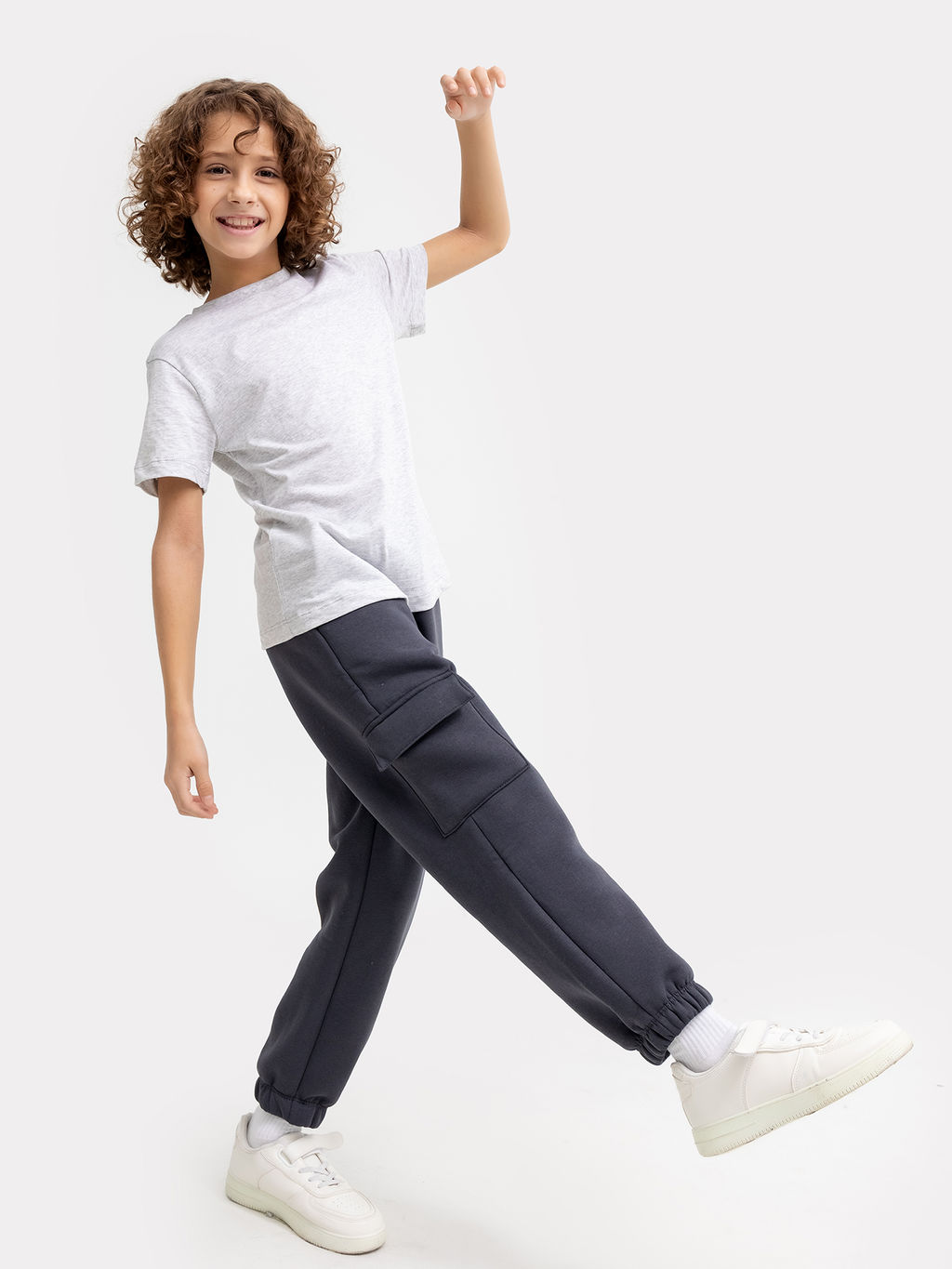 Брюки для мальчиков в сером цвете - Mark formelle фото 3