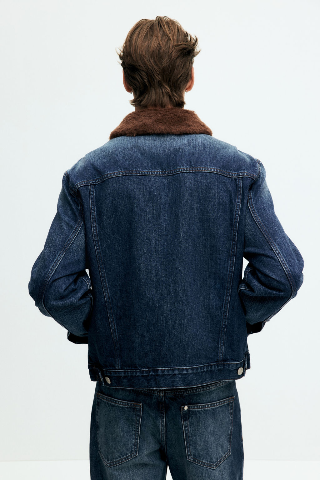 Cazadora trucker en denim con cuello - H&m фото 6