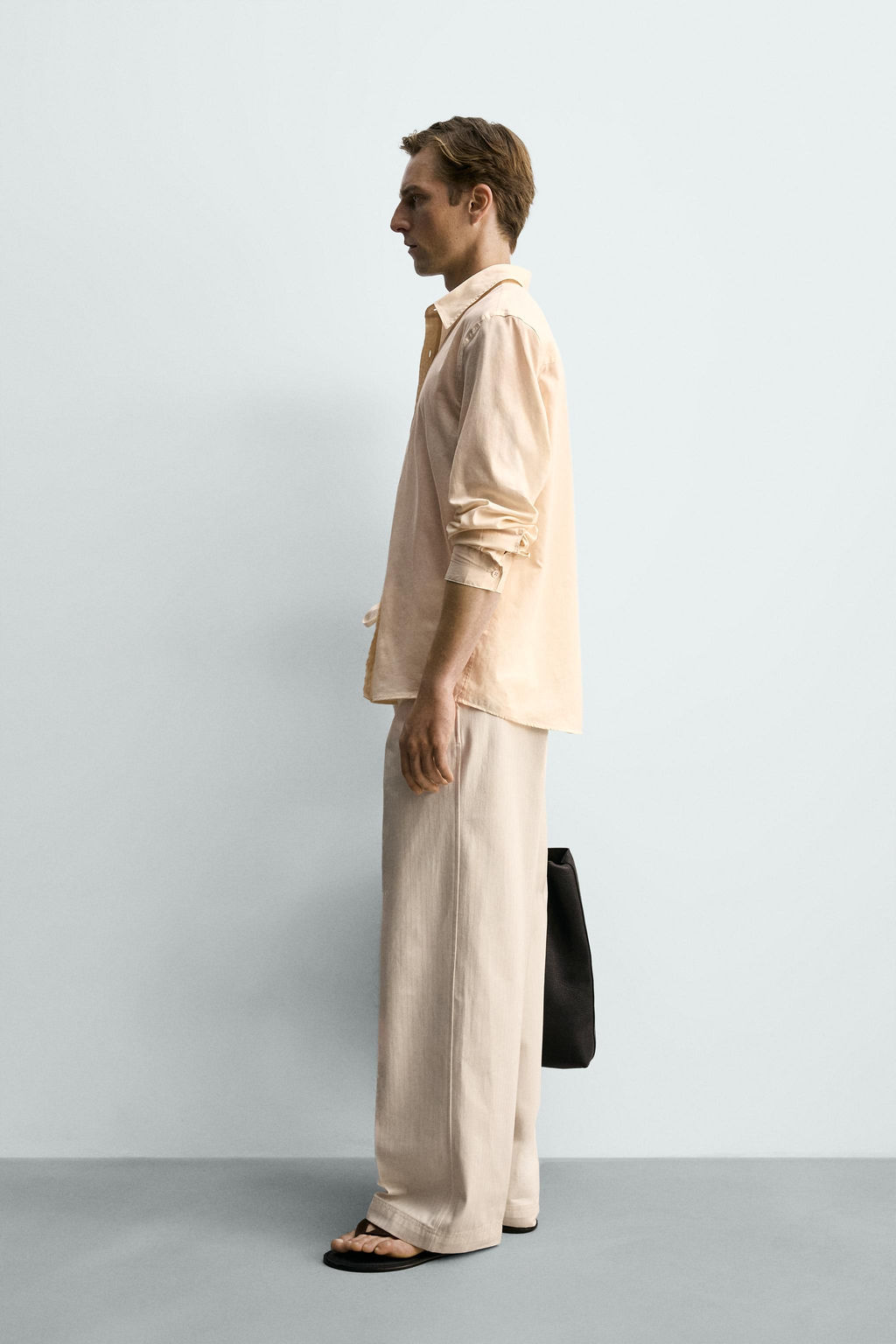 CAMISA SEMITRANSPARENTE RELAXED FIT / Crudo - Zara фото 4