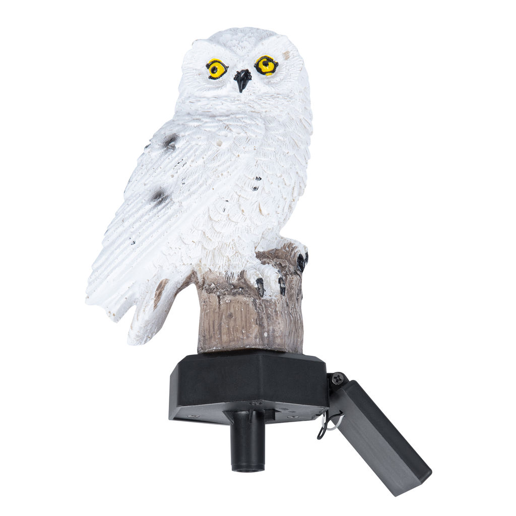 USL-S-823/PM290 POLAR OWL Садовый светильник на солнечной батарее Полярная сова. 1 светодиод. Теплый белый свет. 1*АA Ni-Mh аккумулятор в/к. IP44. TM Uniel - Volpe фото 2